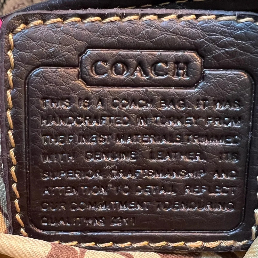 Coach brown tan